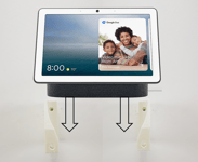Wall Mount Wall Bracket For Google Nest Hub Max 10 inch Touchscreen In White