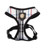 Puppia Junior - Harnais Petit Chien - léger et Super Doux - Harnais Anti Traction pour Chien, Noir, M