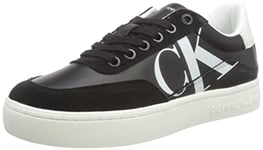 Calvin Klein Jeans Femme Baskets Cupsole Chaussures, Noir (Black/Bright White/Silver), 41 EU