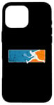 Coque pour iPhone 16 Pro Max Joueur de squash rapide avec raquette de tennis