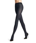 FALKE Women's Cotton Touch W TI Opaque Plain 1 Pair Tights, Blue (Dark Navy 6370) new - eco-friendly, M