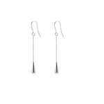 Fashion Titanium Steel Back Hang Long Ear Hook Earrings