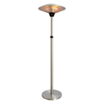 Terrassvärmare Golvmodell 2100W Silver 160-205 cm Rund HORTUS