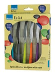 Amefa Eclat Accessories Primary Kaleidoscope Butter Knives Set, Multi-Colour, Set of 6