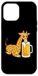 Coque pour iPhone 12 Pro Max Girafe Bière amusante Amoureux de girafe – Girafe drôle