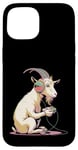 iPhone 15 Goat Stuffed Animal Goat Costume Kids Headphones Video Game Case