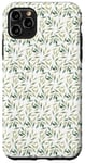 iPhone 11 Pro Max Delicate Green Vine Design on White Case