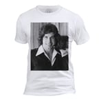 T-Shirt Homme Col Rond John Travolta Acteur Chanteur Star Cinema Photo Vintage