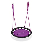 Relaxdays Balançoire Ronde Suspendue, Lilas