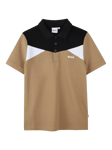 HUGO BOSS Kids' Short Sleeve Polo Shirt, Cookie/Multi