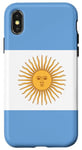 Coque pour iPhone X/XS Argentine Drapeau Cadeau argentin pour les Argentins