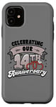 iPhone 11 14th Wedding Anniversary Celebrating 14 Years Matching Gift Case