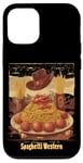 iPhone 12/12 Pro Western Spaghetti Meatballs Cowboy Fun Pasta Adventure Art Case