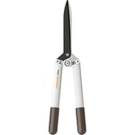 Fiskars Cisaille à haie HS53 pour tailler les haies et les arbustes, Longueur : 54,4 cm, Poids: 610 g, Blanc/Orange, FiberComp/Acier, Light, 1026931