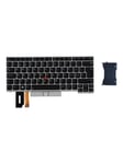 Lenovo Avainnäppäimistö T480s/T490/E480/E490/L480/L380/L390 CH BL SIL - Kannettavan tietokoneen näppäimistö - vaihtoon - Sveitsi - Hopea