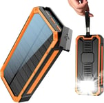 Chargeur Solaire 20000mah Pd20w Batterie Externe Solar Power Bank Chargeur Portable Usb C Charge Rapide Compatible Avec Téléphone Tablette[L122]