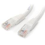 StarTech. COM 0,3 m Cat5e Noir moulé RJ45 UTP Cat 5e Patch Cable – 0,3 m Patch Cord SPIG9 3 ft Blanc