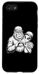 Coque pour iPhone SE (2020) / 7 / 8 Funny Cryptid Bigfoot Alien Love Valentine Monster Femme Homme