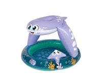 Stingray Baby Small Toddler Paddling Pool Water Play with Sunshade Garden