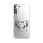 Coque Galaxy S21 PLUS love dreams ailes noir