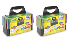 2-PACK Crayola Color Caddy Art Supplies for Kids Travel Art Set 90+ Pieces 03828