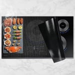 KitchenRaku Large Induction Hob Protector Mat 90x54cm, Translucent Black 