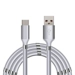 SERO QC magnet kabel, USB - USB-C, 1 m, vit
