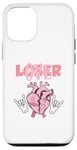 Coque pour iPhone 15 Pink Drip Heart Loser Lover