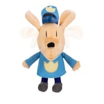 Dog Man Feature Plush by Jakks Pacific - Ears Flip Up and Down, Squeeze Dogman Plush for Fun Sound Effect, Toot! Collect all Dogman Plush, Based on The Dog Man Movie, Inspired by Dog Man Book