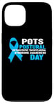 Coque pour iPhone 13 T-shirt bleu clair de sensibilisation - Support POTS Awareness Day