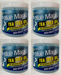 4 X Blue Magic Tea Tree Oil Leave-In Styling Hair Conditioner 390g.