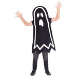 amscan amscan-9907102 Halloween Party Horror Cosplay Déguisement fantôme Lumineux pour Enfant garçon et Fille, Mixte, 10235377, Blanc, 4 BIS 6 Jahre