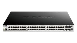 D-Link DGS 1510-52XMP - Commutateur - C3 - intelligent - 48 x 10/100/1000 (PoE+) + 4 x 10 Gigabit SFP+ - Montable sur rack - PoE+ (370 W)