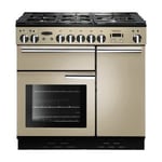 Rangemaster PROP90NGFCR/C Professional Plus 90 All Gas Range Cooker In Cream