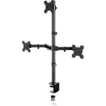 Suptek Triple Monitor Mount for 13"-27" Screens | Monitor Arm Clamp Tilt Swivel