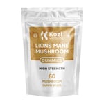 Kozi Wellbeing Lions Mane Supplement - High Strength 1000mg Mushroom 60 Gummies