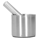 Mortar Pestle Set Stainless Steel Manual Garlic Mill Grinder Crusher Kitchen