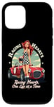 iPhone 12/12 Pro Racing Hearts, One Lap At A Time Pinup Case