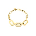 JOOP! bracelet en acier inoxydable dames bijoux de bras, 19,5 cm, or, Livré dans une boîte cadeau de bijoux