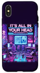 iPhone X/XS It's All In Your Head Cyberpunk Japanese Vaporwave Aesthetic Case