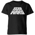 Star Wars The Rise Of Skywalker Trooper Filled Logo Kids' T-Shirt - Black - 9-10 Years