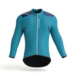 Ridefyl | Veste d'Hiver Nerpio | Équipement de Cyclisme | Sports | Veste de cycliste | Hommes | Couleur Bleue | Taille M | Manches Longues | Fabriqué en Espagne