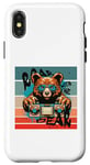 iPhone X/XS Bear boombox retro vintage sunglasses cool music paws detail Case