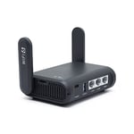 GL.iNet USB AXT1800 (Slate AX) Routeur WiFi 6 pour la Maison et Les Voyages, Router AX1800 Mbps Bi-Bande, Répéteur Extérieur, 3 Ports Gigabit, VPN, WPA3, IPV6, MU-MIMO, OFDMA