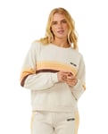 Rip Curl Women's Surf Revival Panelled Crew Oatmeal Marle, XS