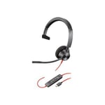 POLY Blackwire BW3310-M casque USB-A - 1 écouteur