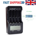 LiitoKala Lii-500 4 Slots LCD AA AAA Mains Battery Charger Ni-MH NiCd For 26650