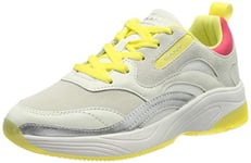 GANT Femme Calinne Baskets, Blanc/Jaune, 41 EU