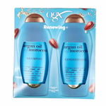 Ogx Renewing+ Argan Oil of Morocco Shampoo + Conditioner 557ml Bundle