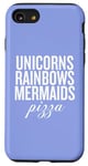 Coque pour iPhone SE (2020) / 7 / 8 Licorns Rainbow Sirènes Pizza Fun